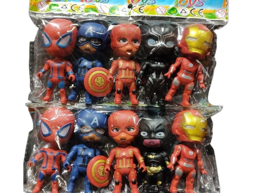 Mini muñecos avengers x5