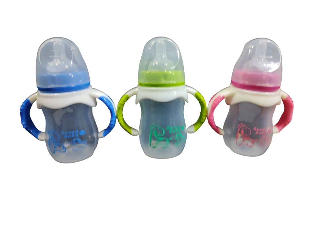 Mamadera c/tapa y agarre + tetina 180ml