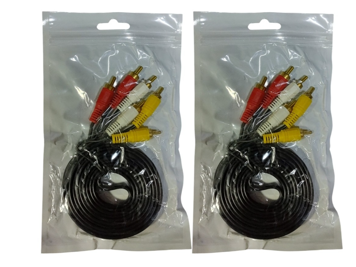 Cable RCA a RCA bolsa blanca