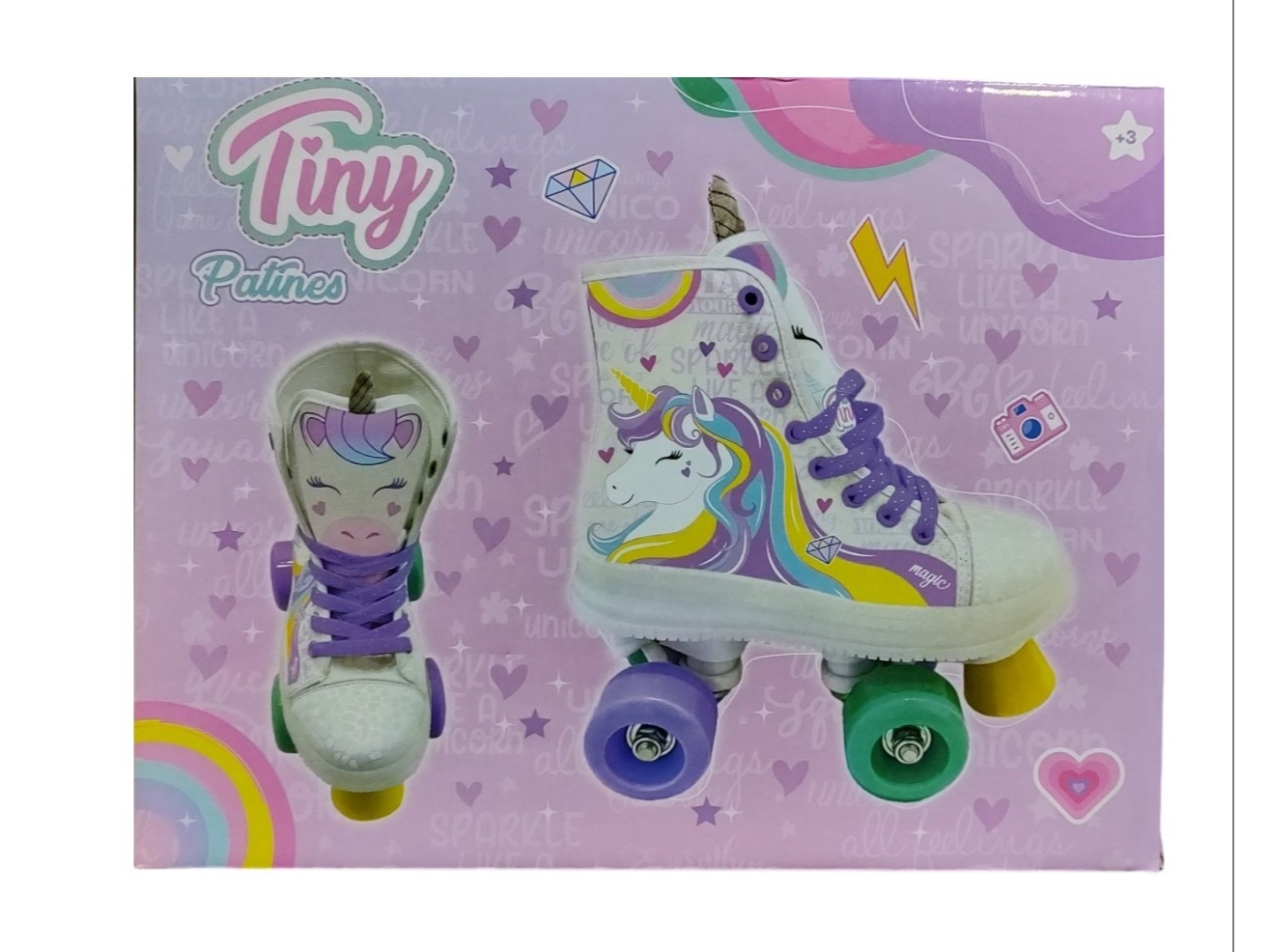 Patines zapatillas 3D unicornio (tiny)