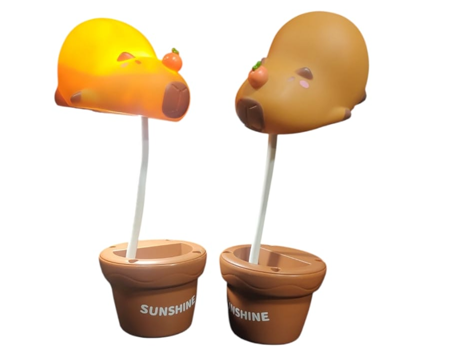 Lampara capibara (acostado en maseta)