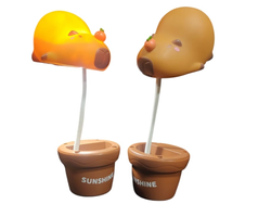 Lampara capibara (acostado en maseta)