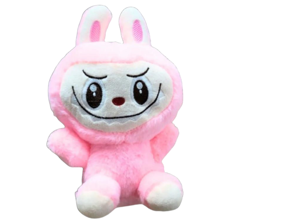 Peluche labubu con manta