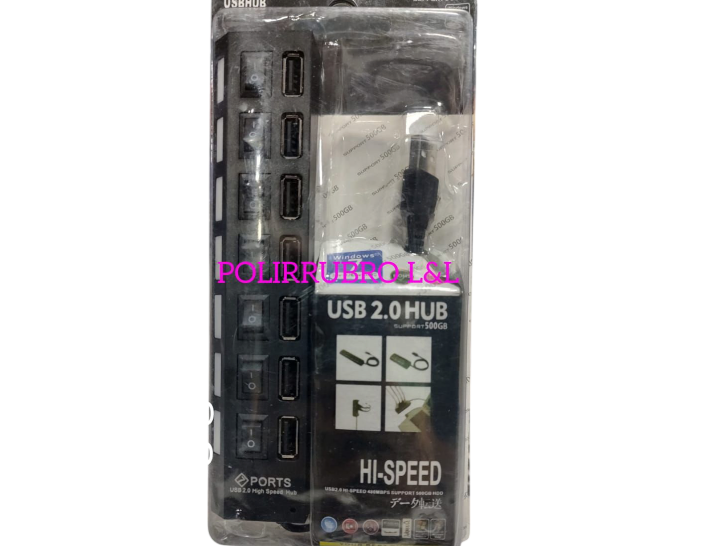 Zapatilla USB 7 puertos