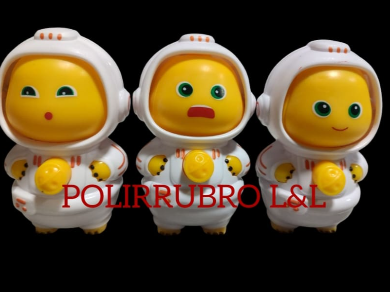 Llavero astronauta cara giratoria