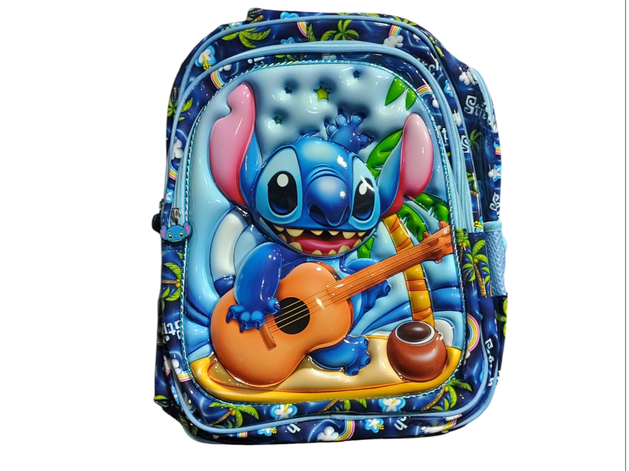 mochila stich c/guitarra c/relieve 3 cierres