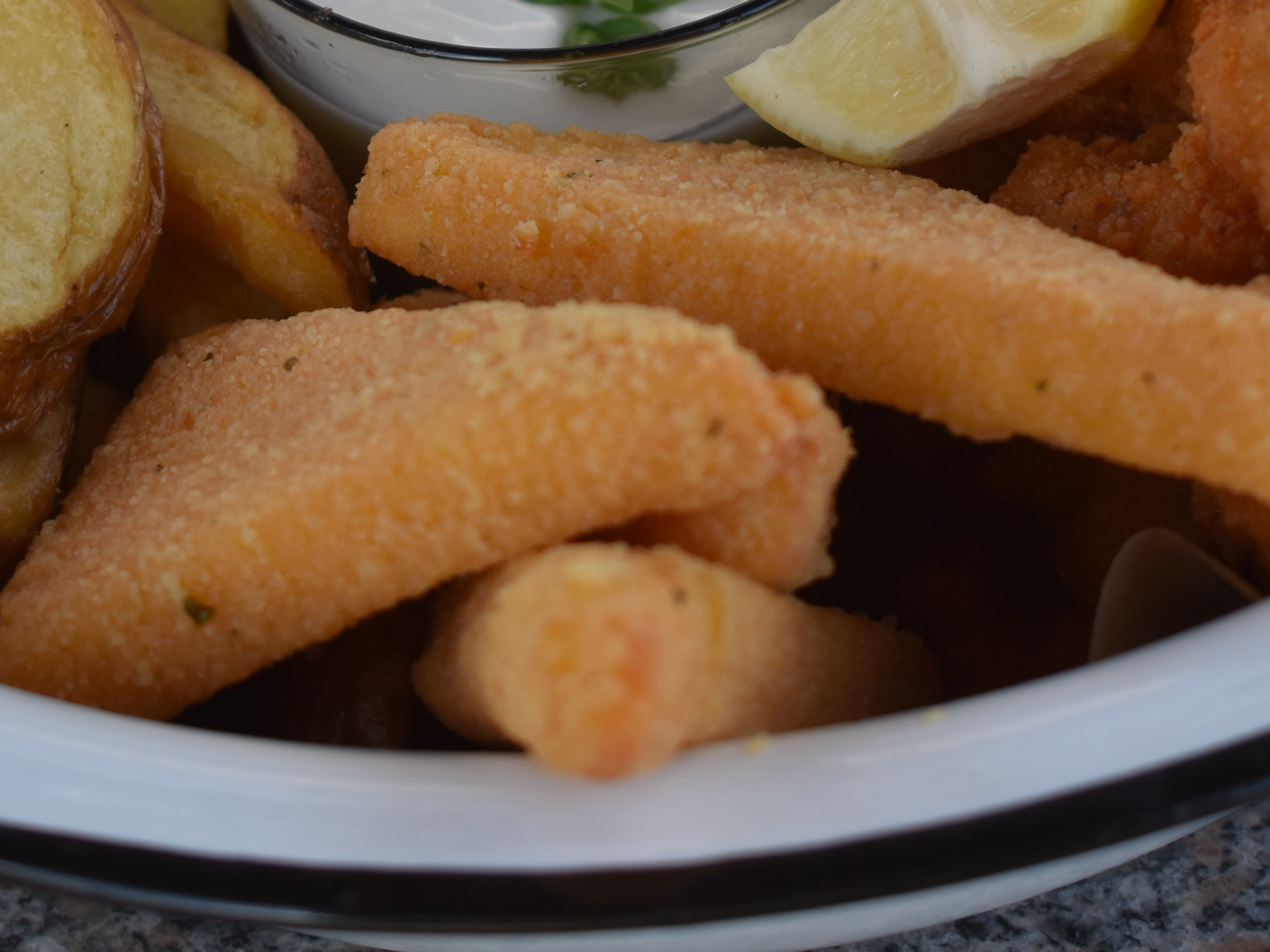 Triangulos de queso Rebozados