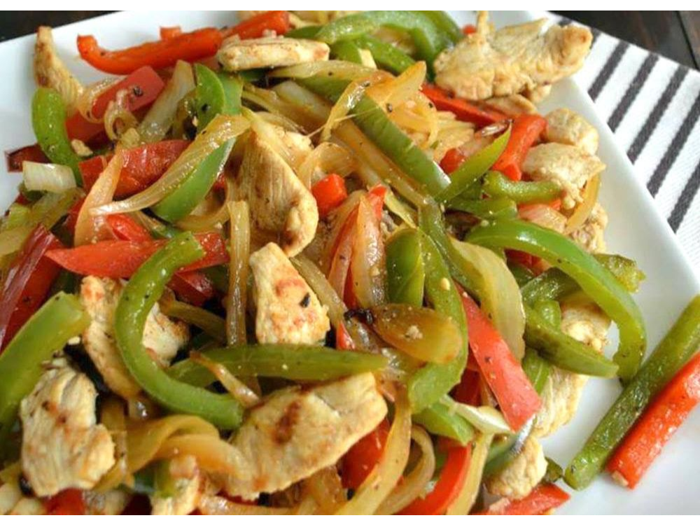 Fajitas padrisimas de pollo