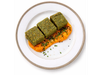 CROQUETAS DE ESPINACA CON PURÉ DE CALABAZA