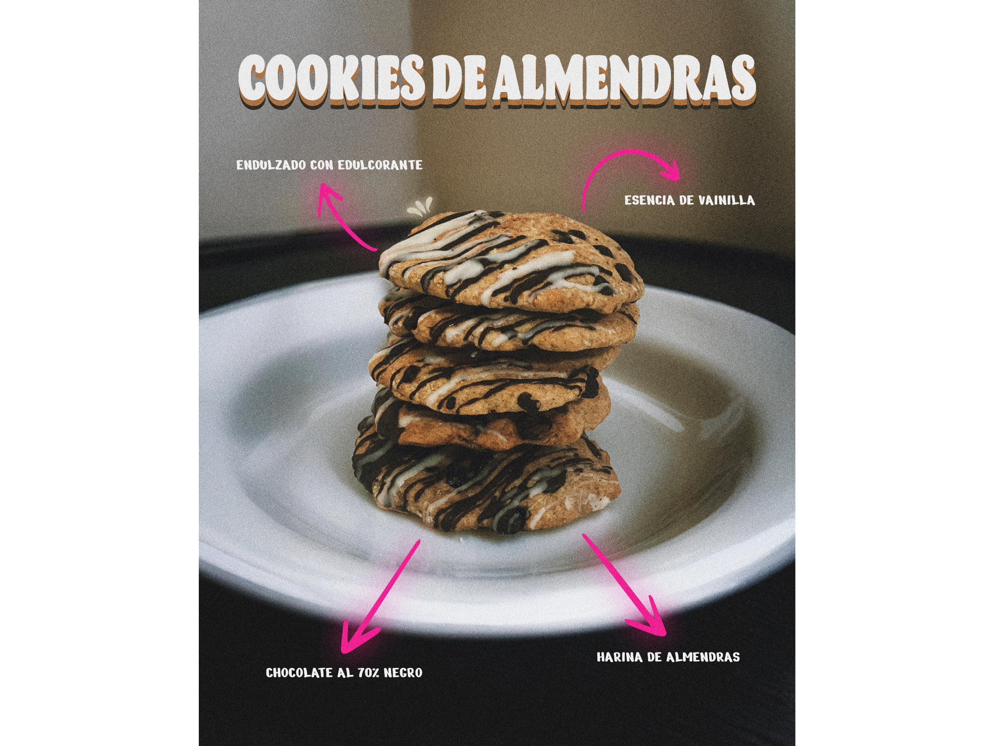 EXQUISITECES COOKIES ALMENDRAS KETO x 5U