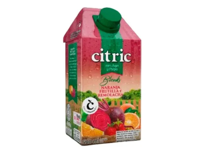 CITRIC JUGO NARANJA FRUTILLA  REMOLACHA 500ML