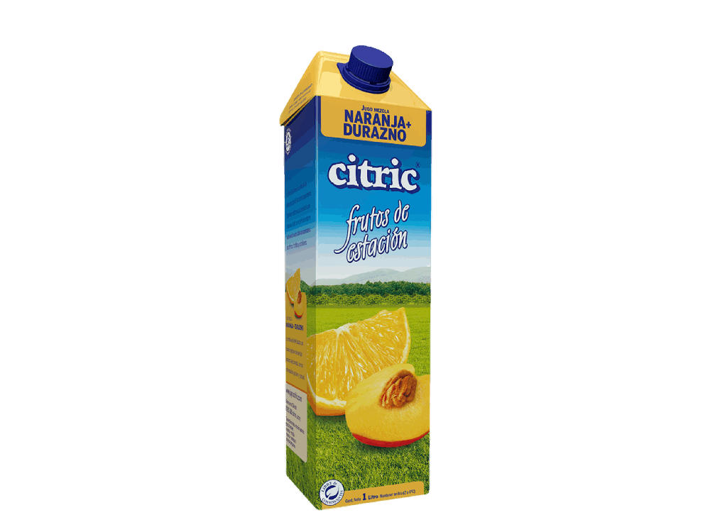 CITRIC JUGO NARANJA DURAZNO 1L