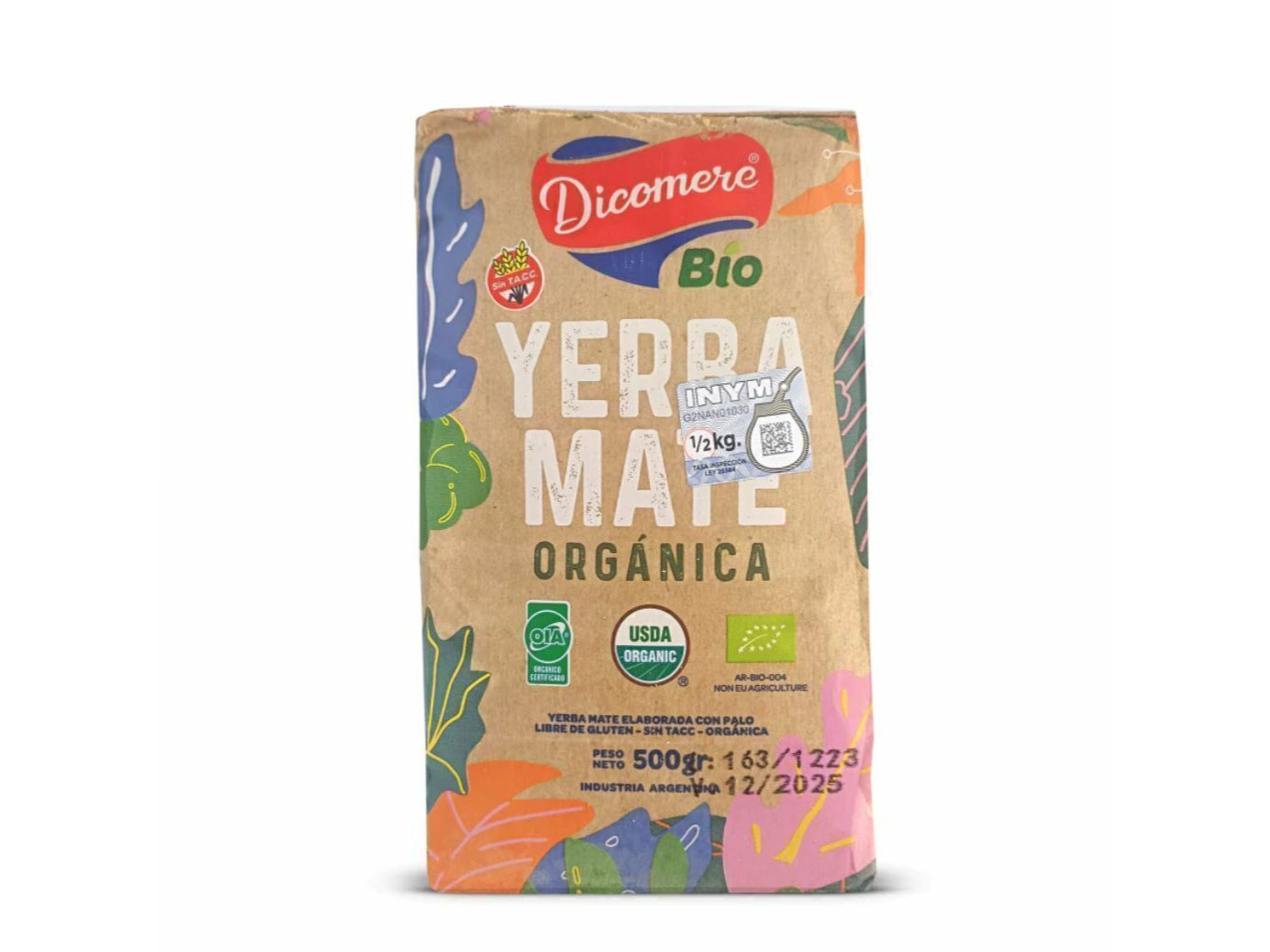 DICOMERE YERBA MATE ORGANICA 500gr