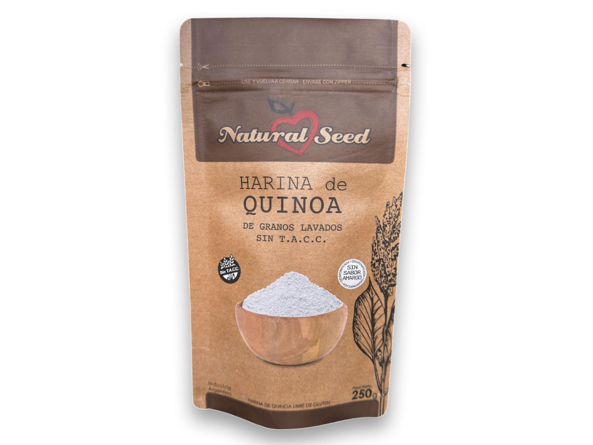 NATURAL SEED HARINA DE QUINOA 200G SIN TACC
