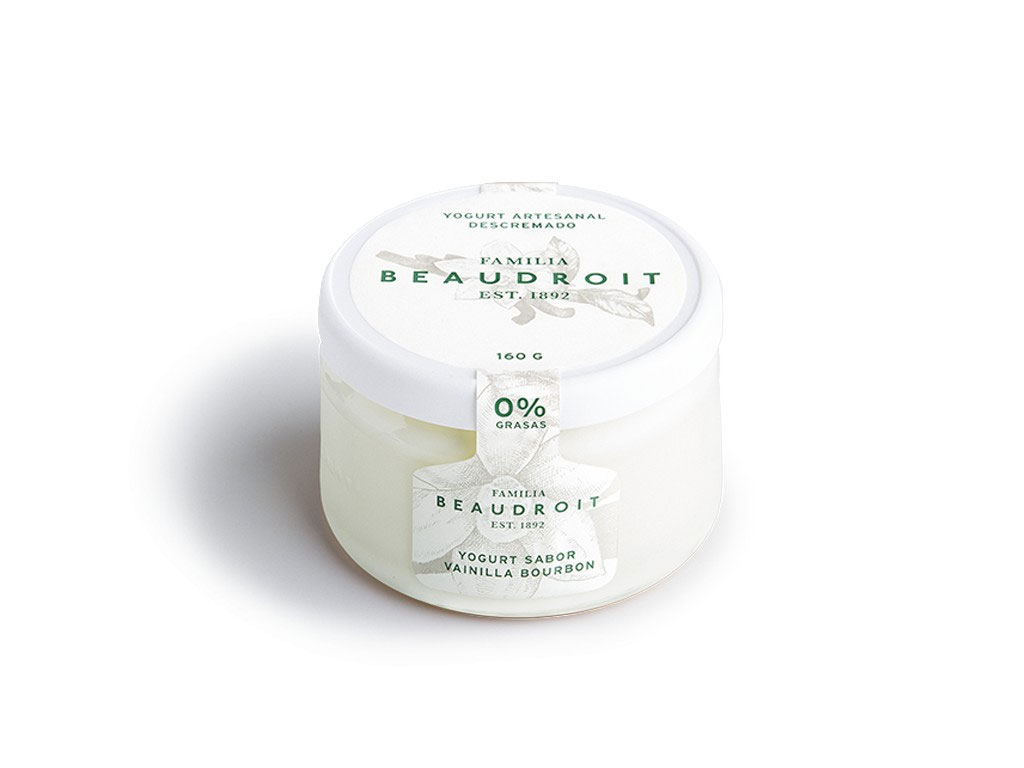 YOGURT BEAUDROIT DESCREMADO CON VAINILLA BOURBON