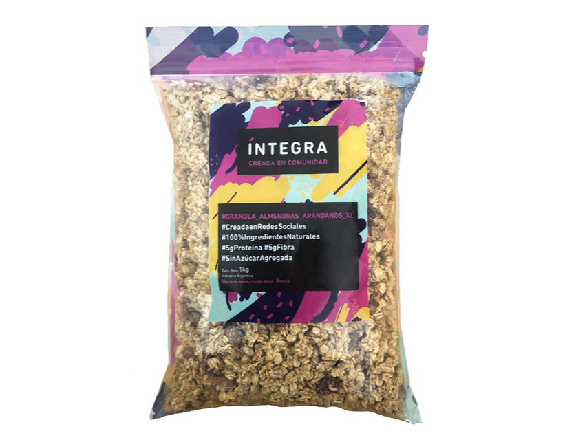 INTEGRA GRANOLA ALMENDRA Y ARANDANOS 1 KG