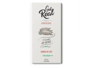 GET REAL CHOCOLATE CON LECHE DE COCO Y CAFE S/AZUCAR