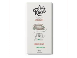 GET REAL CHOCOLATE CON LECHE DE COCO Y CAFE S/AZUCAR