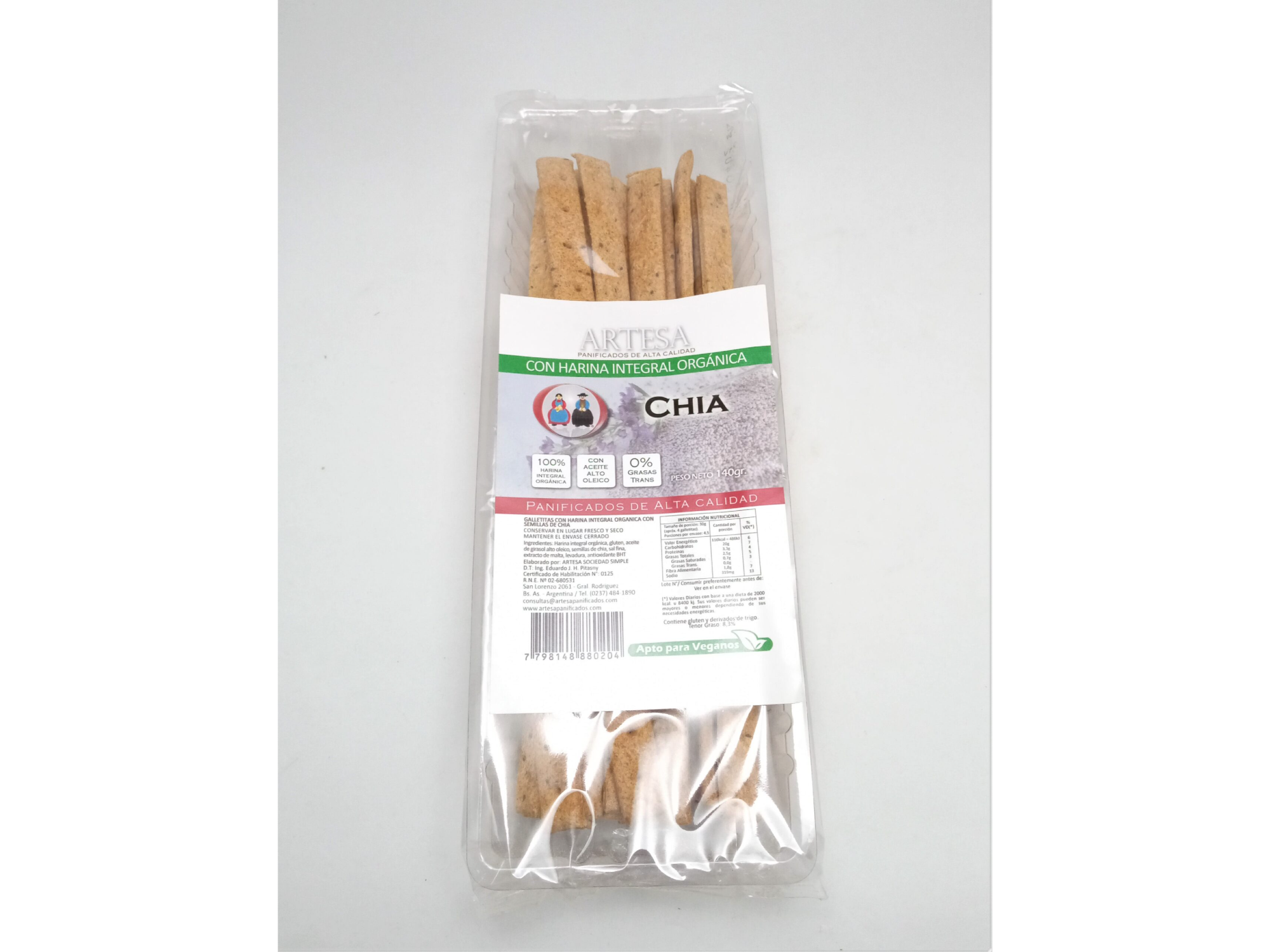 ARTESA TALITAS ORGANICAS CHIA