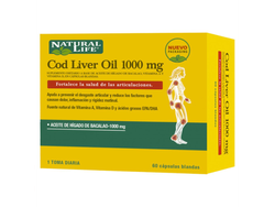 NATURAL LIFE COD LIVER ACEITE HIG BACALAO 60 CAPS