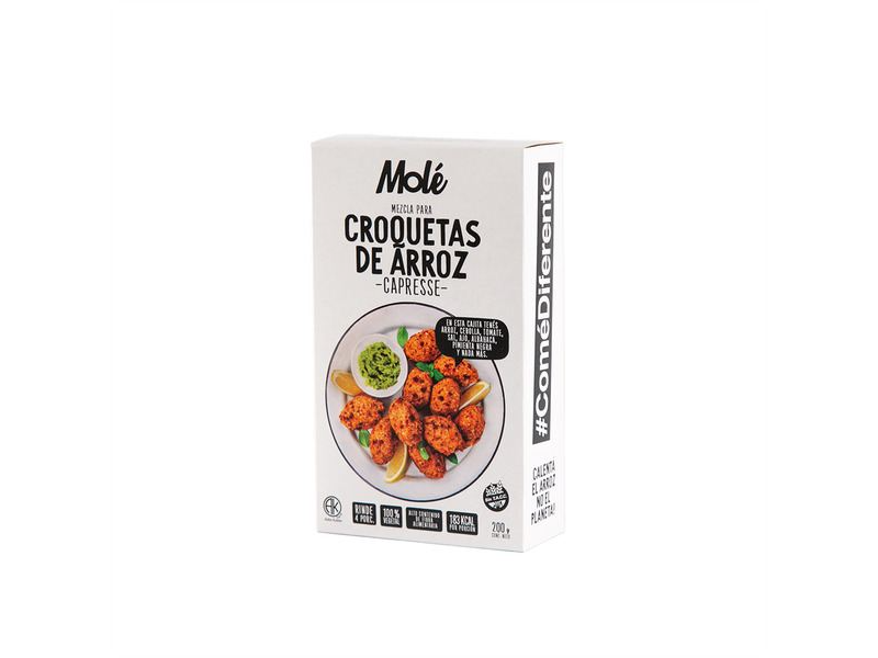 MOLE CROQUETAS DE ARROZ CAPRESE X200G