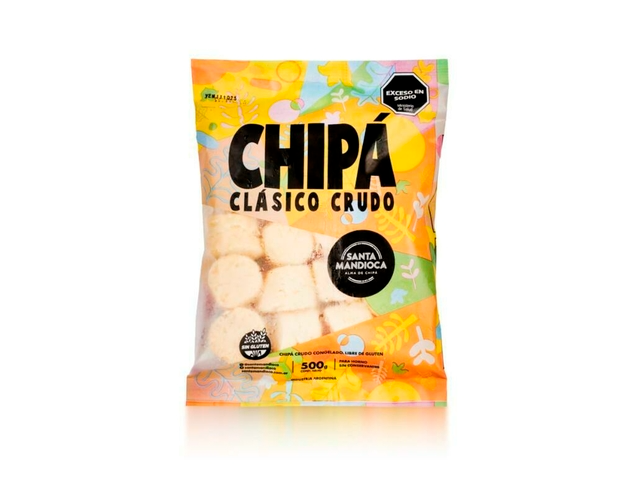SANTA MANDIOCA CHIPA CLASICO CRUDO 500G
