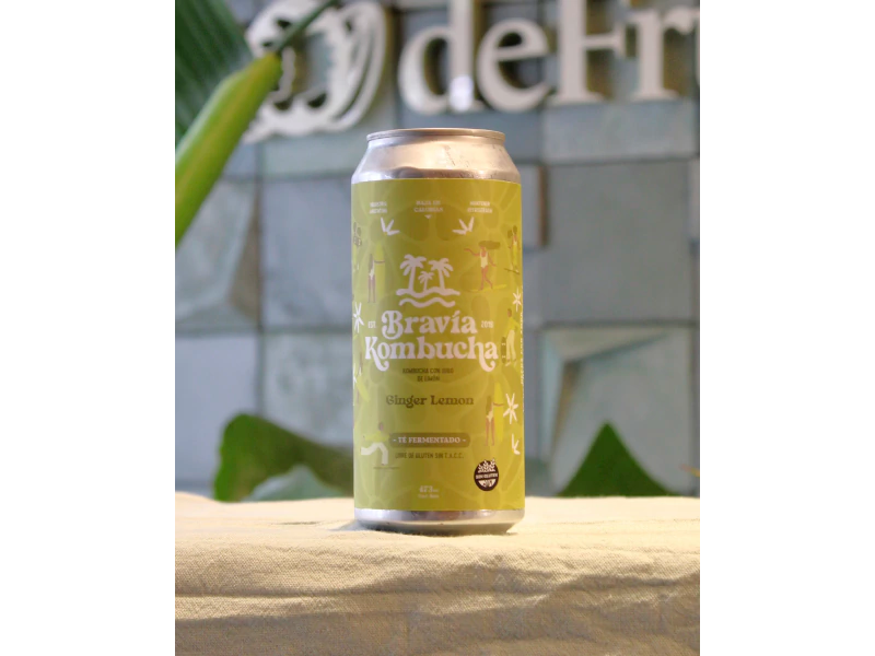 BRAVIA KOMBUCHA LIMON Y JENGIBRE 473 ML