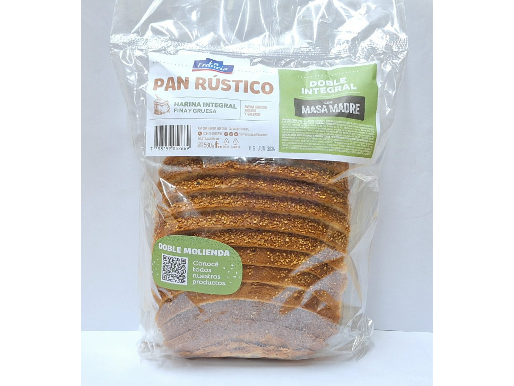 LA FRANCIA PAN RUSTICO DOBLE INTEGRAL