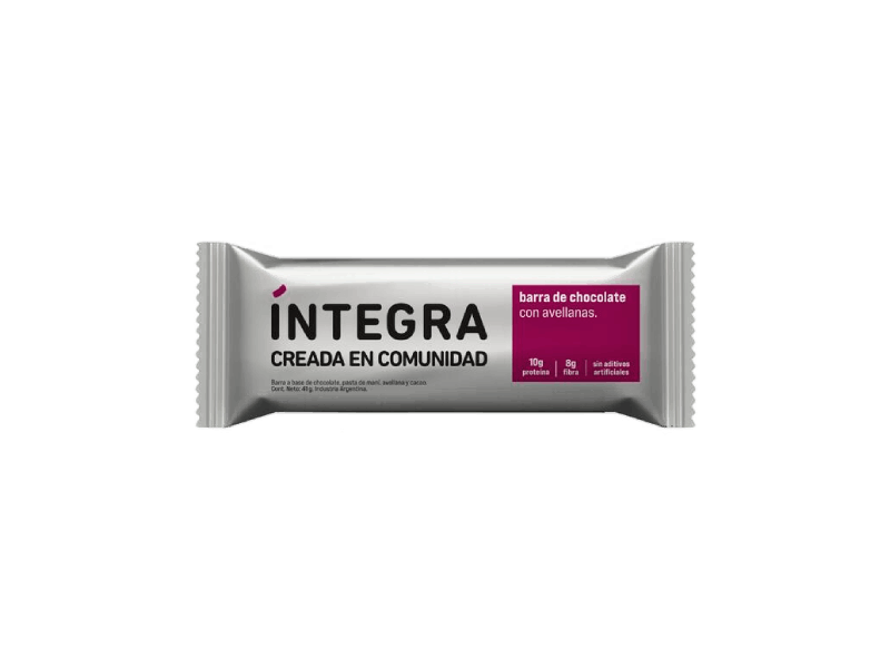 INTEGRA BARRA CHOCOLATE CON AVELLANAS