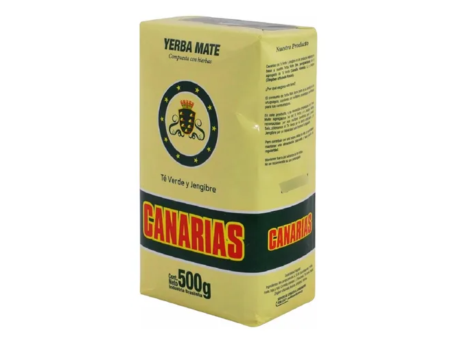 CANARIAS YERBA TE VERDE Y JENGIBRE 500G