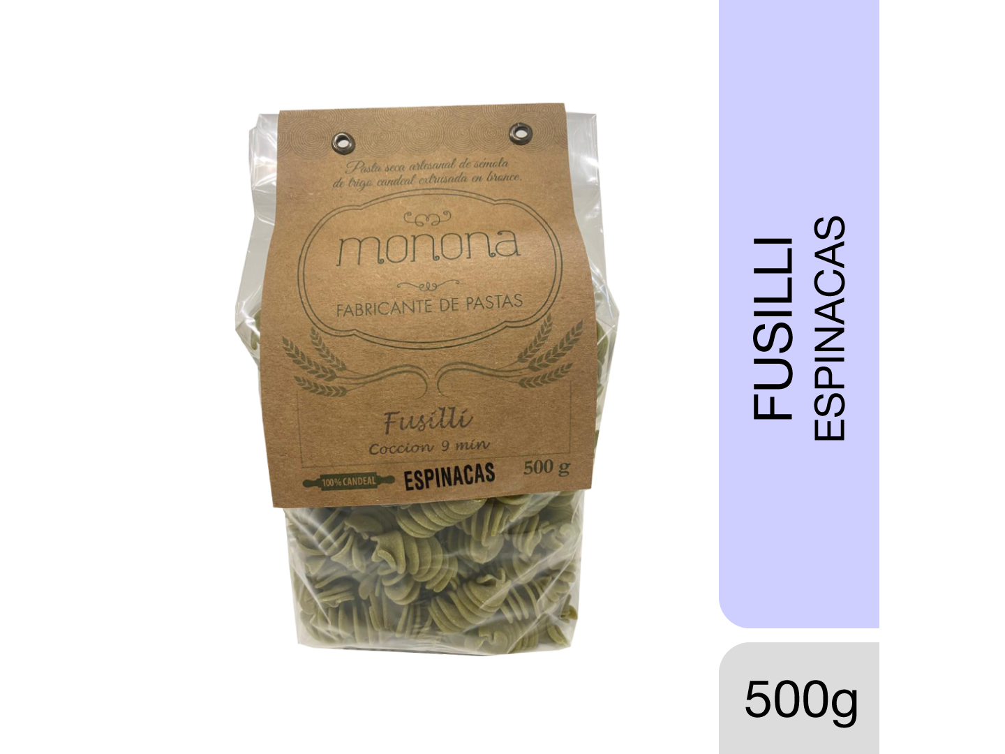 MONONA FUSILLI ESPINACA 500 GR