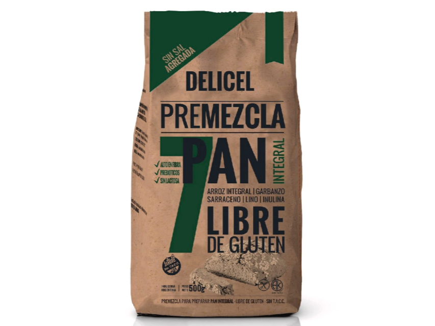 DELICEL PREMEZCLA PAN INTEGRAL 500G