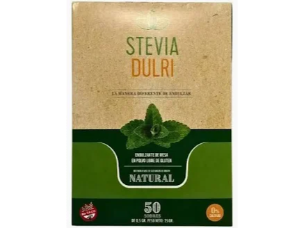 DULRI STEVIA X 50 SOBRES