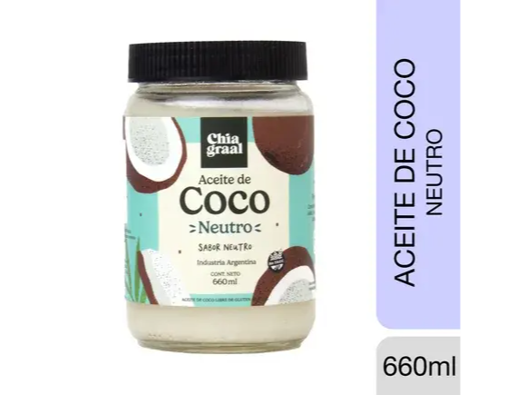 CHIA GRAAL ACEITE DE COCO NEUTRO 660 ML