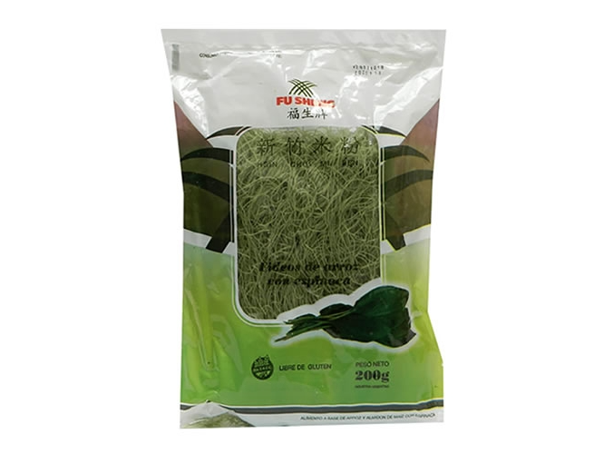 FU SHENG FIDEOS DE ARROZ ESPINACA