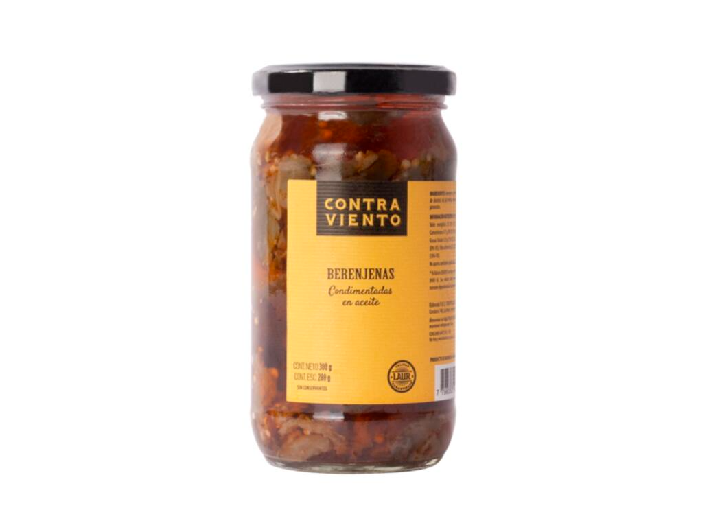 CONTRA VIENTO BERENJENAS CONDIMENTADAS EN ACEITE 300G