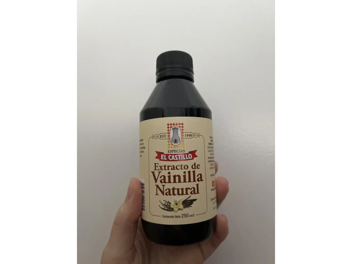 EL CASTILLO EXTRACTO DE VAINILLA 250 ML