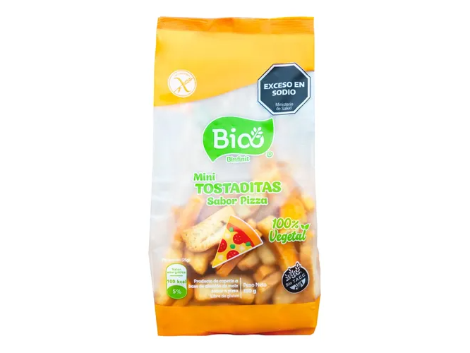 BIOO TOSTADITAS PIZZA 130 GR