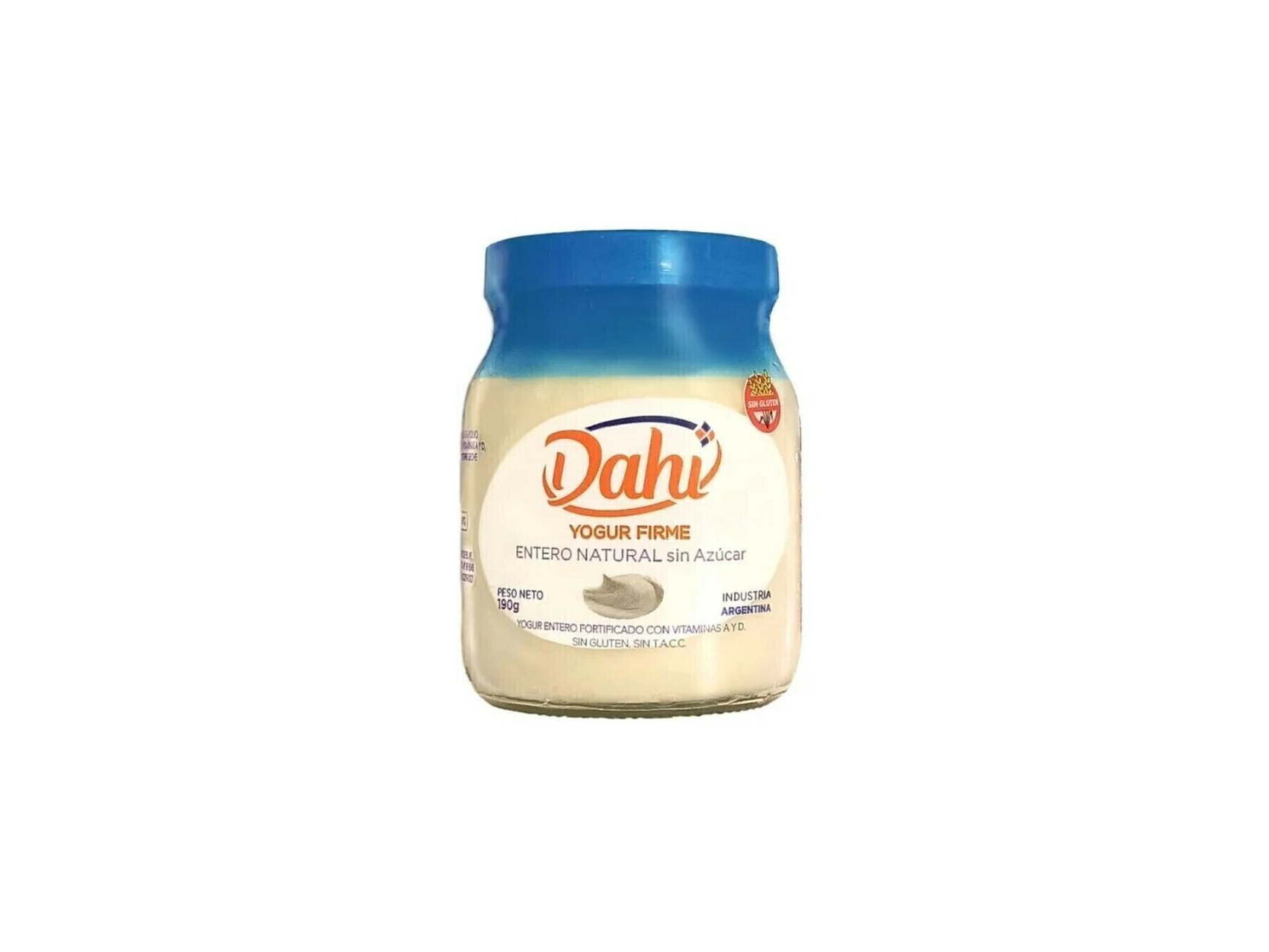 DAHI YOGURT ENTERO NATURAL SIN AZUCAR