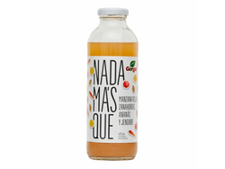 NADA MAS QUE JUGO DE MANZANA, ZANAHORIA, ANANA, JENGIBRE X 500 ML