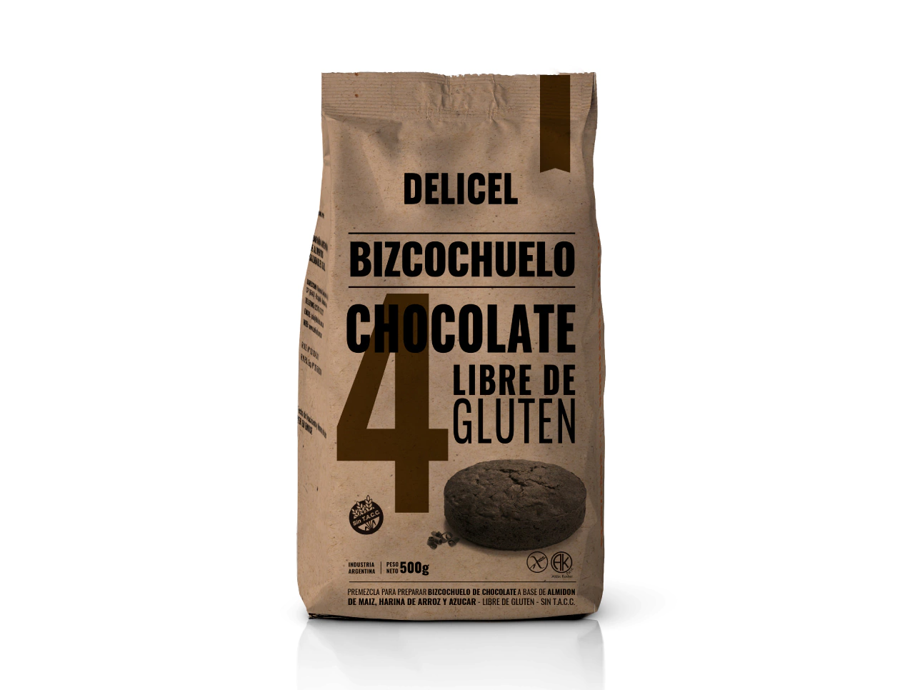 DELICEL PREMEZCLA BIZCOCHUELO CHOCOLATE