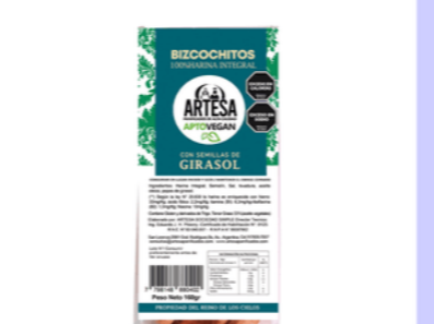 ARTESA BIZCOCHITOS CON GIRASOL
