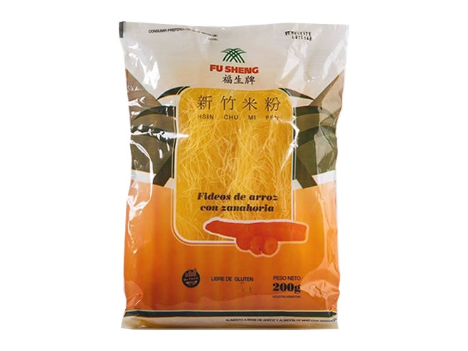 FU SHENG FIDEOS GRUESOS DE ZANAHORIA 200G