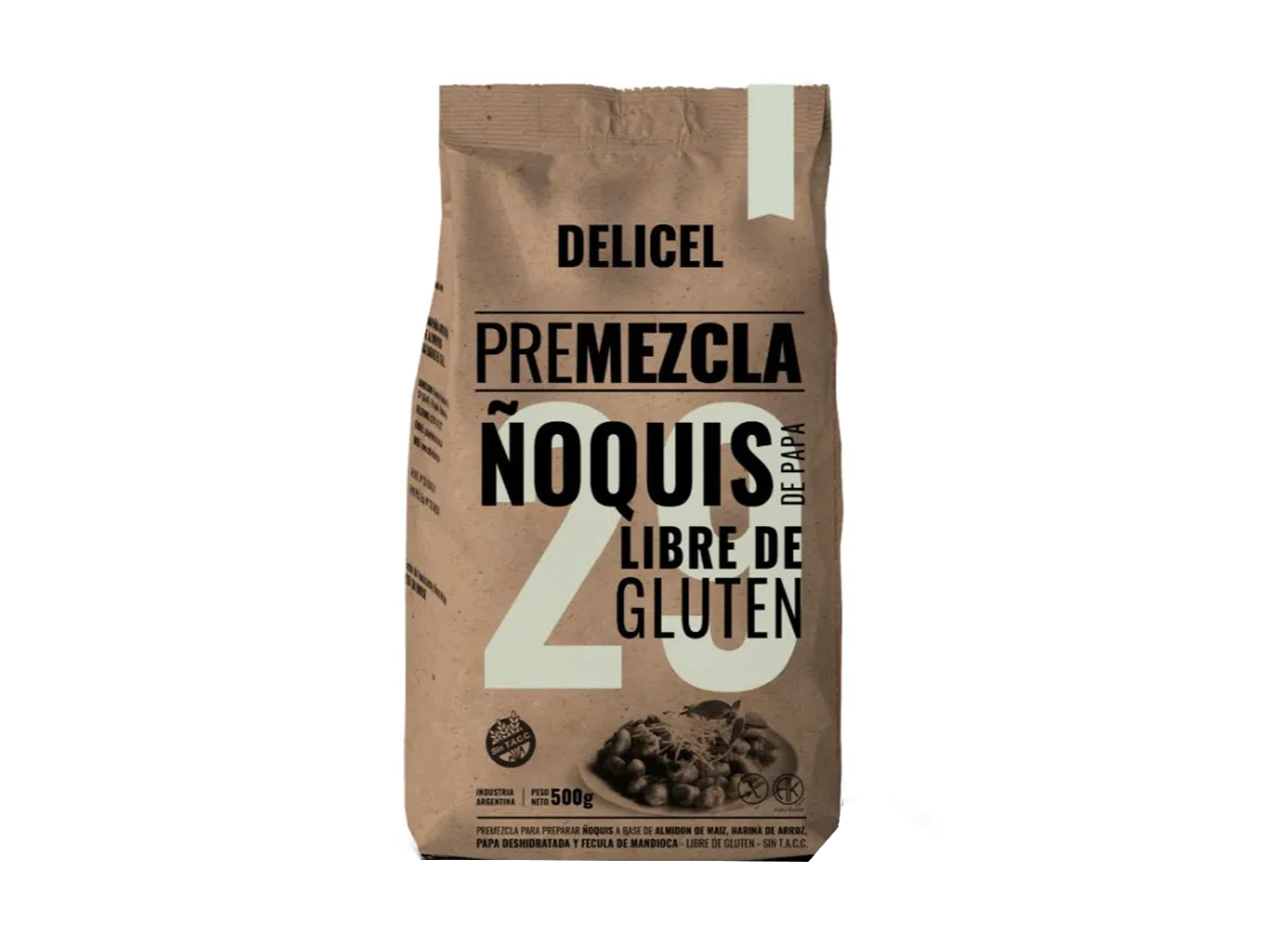 DELICEL PREMEZCLA ÑOQUIS 500G