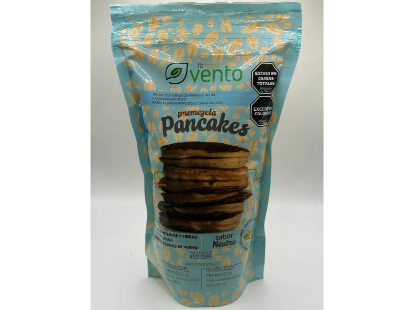 VENTO PREMEZCLA PANCAKES AVENA 450GR