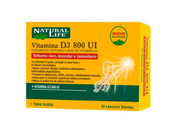 NATURAL LIFE VITAMINA D3 30 CAPS
