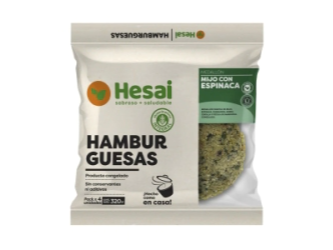 HESAI HAMBURGUESA DE MIJO CON ESPINACA 4U