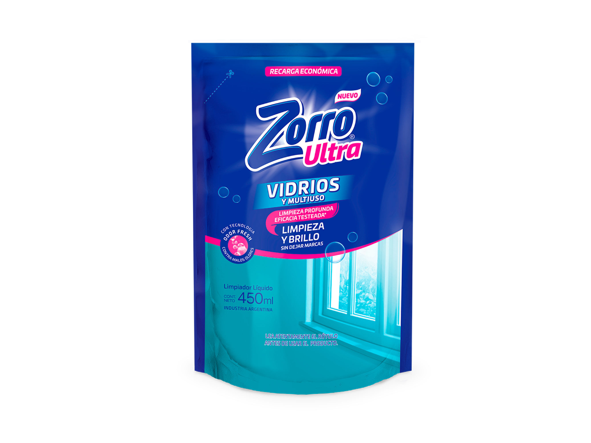 LIMPIAVIDRIOS ZORRO D/P X450ML