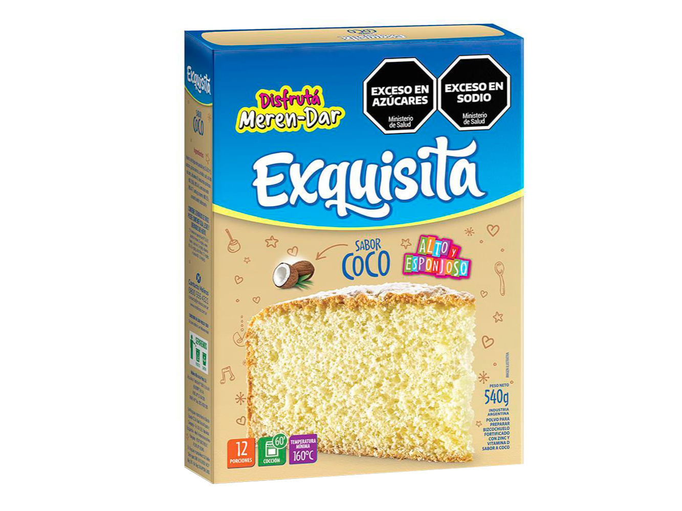 BIZCOCHUELO EXQUISITA COCO 540 GR