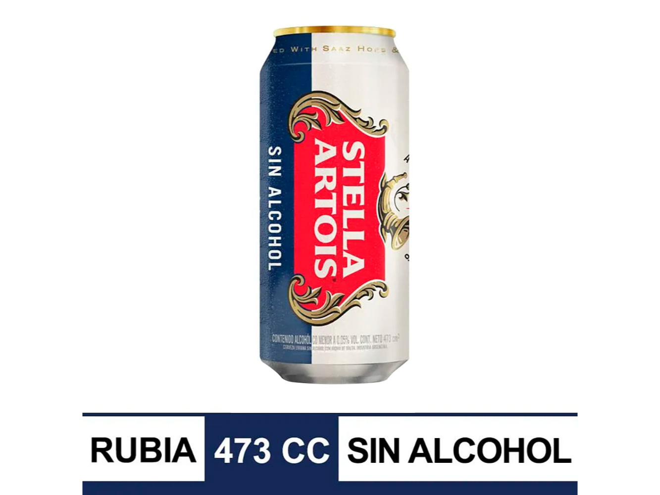 STELLA ARTOIS 0% ALCOHOL 473 CC